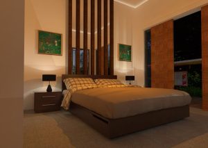Hasil Render Desain Interior Kamar Tidur