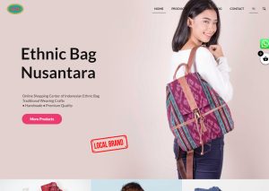 Web Hasil Karya Peserta untuk Penjualan Kerajinan Tenun